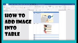MS Word - Insert image in table -Add online image in table