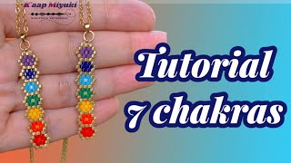 Tutorial collar miyuki 7 chakras