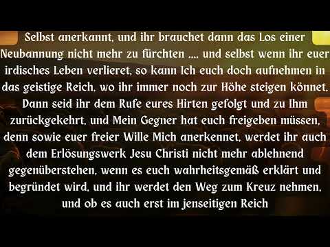 RUF DES HIRTEN .... GROßE GEISTIGE NOT ....