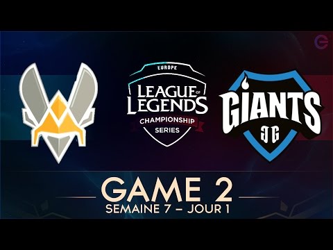 VITALITY VS GIANTS • GAME 2 - LCS EU 2017 - Week 7 - Day 1