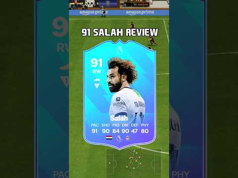 91 Salah Review in EA Sports FC 24 #shorts #shorts #fc24 #eafc24 #potm #salah