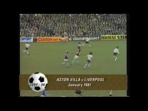 Aston Villa 2 Liverpool 0. 10 January 1981