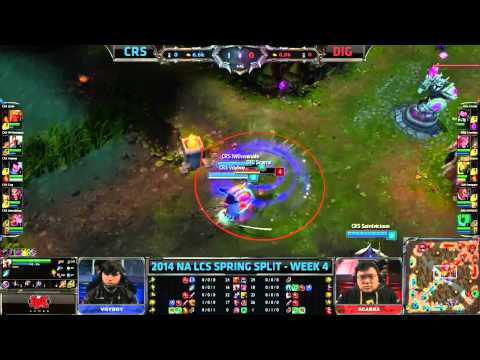 Season 4 LCS  Spring Week 4 Highlights - CRS vs. TSM & CRS vs. DIG