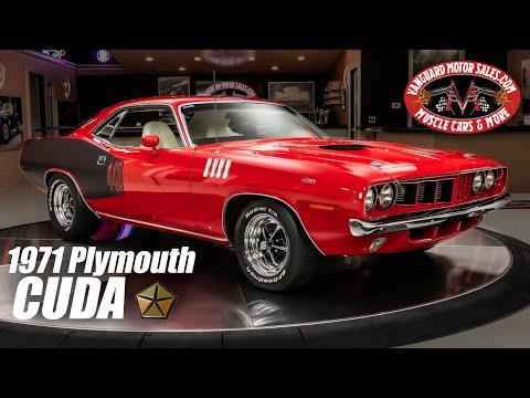 1971 Plymouth Cuda For Sale Vanguard Motor Sales #5875