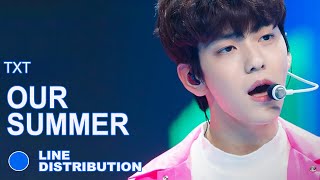 Download lagu TXT — Our Summer | Line Distribution mp3