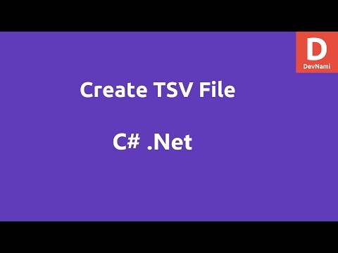 C Create TSV File