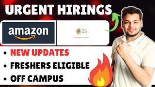 Amazon , ZS , Newt , Pearson Biggest Hiring Drives | 2026, 2025, 2024 Batch | Freshers Hiring