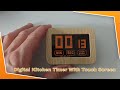 Digital Kitchen Timer Touch Screen Backlight with Magnet and Bracket Stand by LAOPAO FULL REVIEW