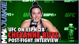 Cheyanne Buys breaks down after learning of bonus: 'I've been so broke' | UFC on ESPN 28