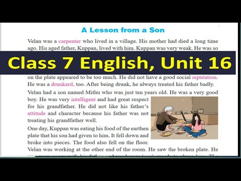 Class 7 English Unit 16 with all EXERCISE//Grade 7 unit 16 with solution
