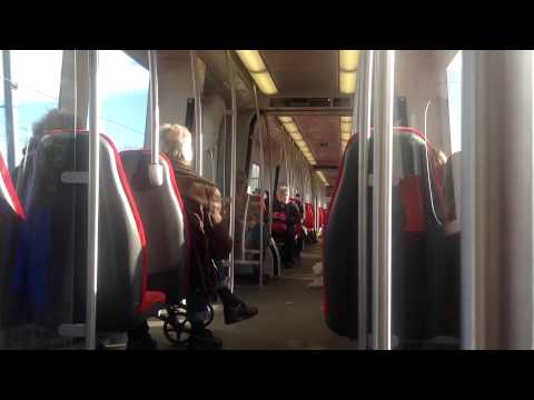 Ritje in RET metro type RSG3 5513 op lijn D tussen Zuidplein en Rhoon (subway ride)