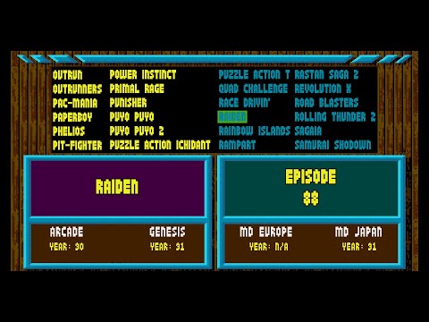 Arcade Games Vs Sega Genesis - Raiden