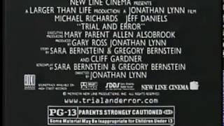 Trial and Error (1997) Movie Trailer TV SPOT