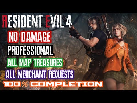 Resident Evil 4 Remake No Damage Professional 100% All Treasures All Request Walkthrough FULL GAME