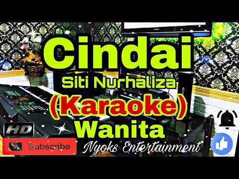 CINDAI - Siti Nurhaliza (Karaoke) Melayu || Nada Wanita || BES=DO