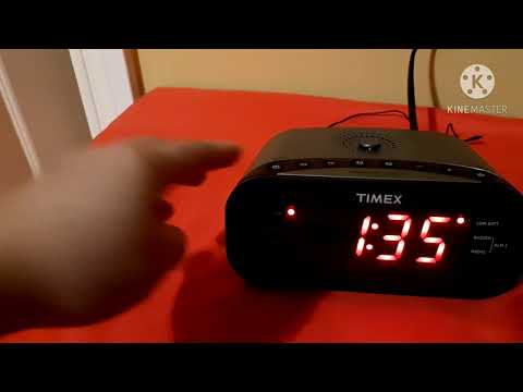 TIMEX T231Y alarm clock! how to set time and alarm!