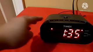 TIMEX T231Y alarm clock! how to set time and alarm!
