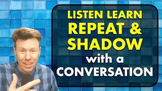 SHADOWING a CONVERSATION at a cafe: English Speaking Practice: Repeat-After-Me
