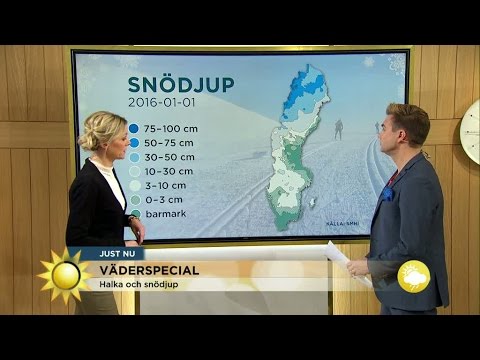 Väderspecial - Här är dagens halkriskekarta - Nyhetsmorgon (TV4)