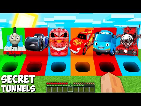 NEW SECRET PIT MCQUEEN EXE SCARY METRO TRAIN TAYO BUS CHOO CHOO CHARLES THOMAS JACKSON in Minecraft