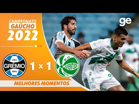 Gols e lances de Grêmio x Juventude-RS