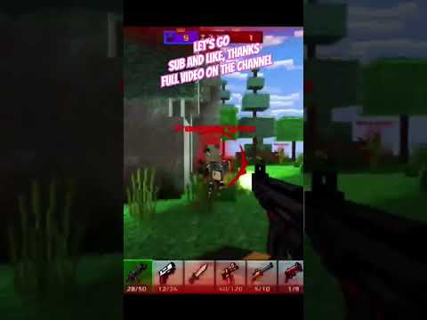 Insane Minecraft Battle Royale & Multiplayer Modes! Pixel Gun 3D #shorts
