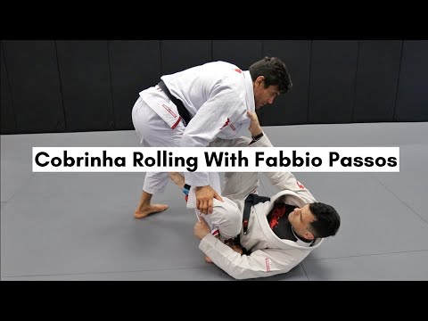 Cobrinha rolling with Fabbio Passos (Cobrinha BJJ Los Angeles)