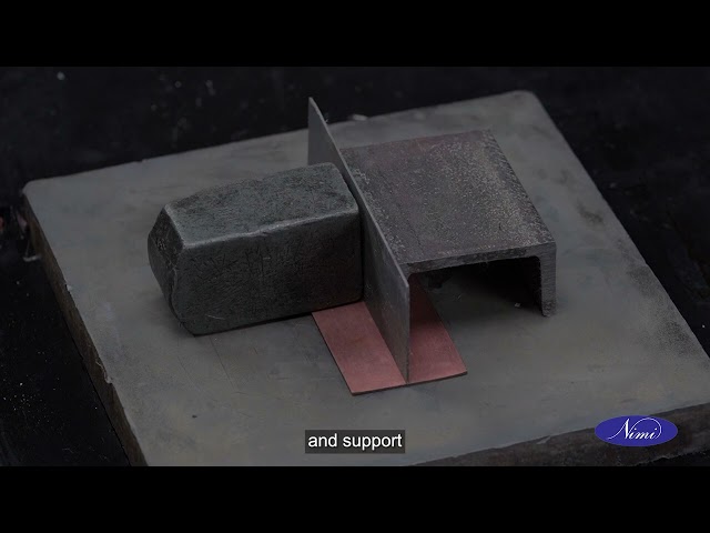 T Joint on copper to M.S Sheet 2mm thick in flat position by brazing