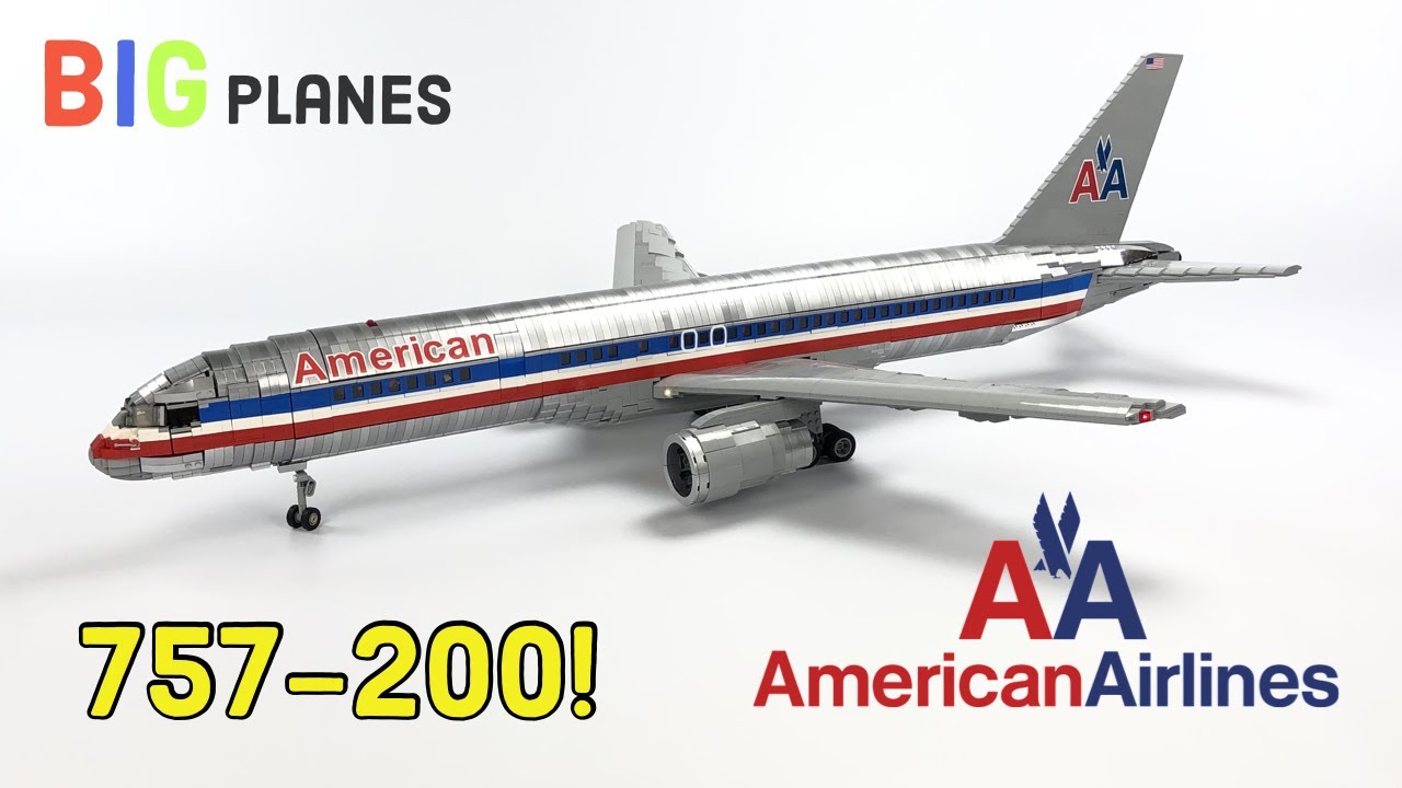 LEGO American Airlines 757! Chrome Livery, Full Interior, Over 5000 pieces!!