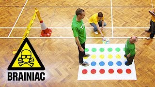 Playing Twister - Tall vs Small | Brainiac