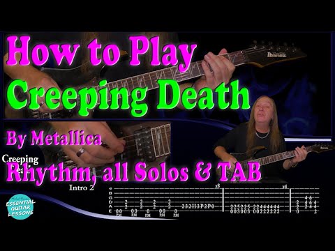 How To Play Creeping Death On Guitar