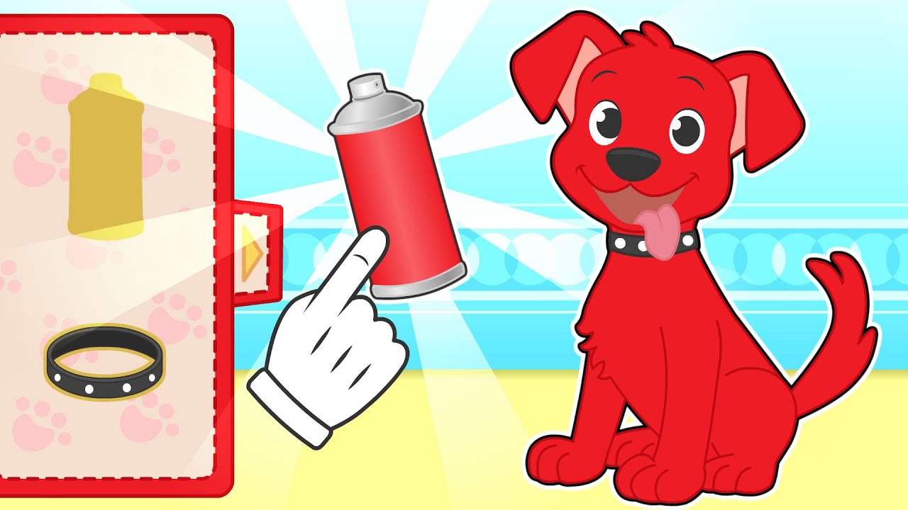 BABY PETS ❤️🐶 Max dresses up as Clifford The Big Red Dog