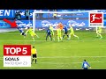 Top 5 Goals • Scissor-Kick, Poulsen's Lob & More | Matchday 23 - 2021/22