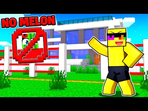 I Built a MELON PROOF HOUSE In Minecraft!