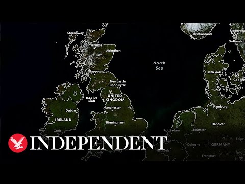 Satellite imagery shows comparison in snowfall between 2021, 2022 and 2023