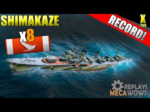 Shimakaze 8 Kills & 213k Damage | World of Warships Gameplay 4k