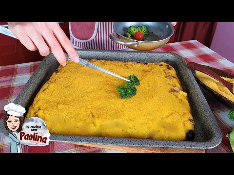 Come fare una pizza di polenta ripiena. Ricetta senza glutine! In cucina con Paolina