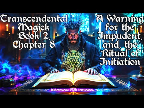 "Transcendental Magic", Book II, Chapter 8,9: A Warning, and the Ceremony of the Initiate