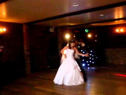 First dance at the wedding of Nicola Sail to Mark Darling.