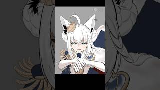 推し描き～その２２～【ホロライブ：白上フブキ様】 #イラストメイキング