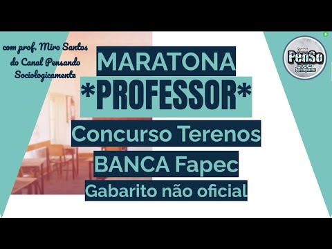 ✅[RESOLUÇÃO] GABARITO CONCURSO TERENOS-MS não oficial parte 1