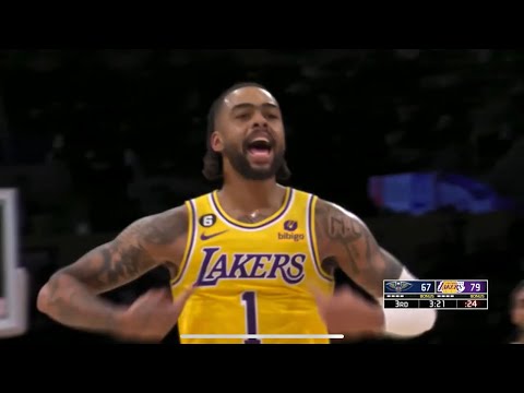 D'Angelo Russell goes on a 5 point run vs the Pelicans then says "LA for life" || 22-23 season