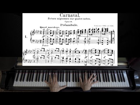 Schumann - Carnaval Op.9, No. 1 "Préambule" | Piano with Sheet Music