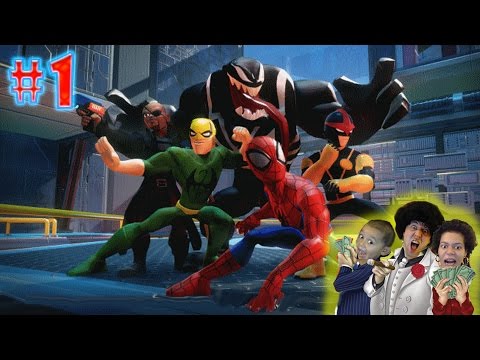 Disney Infinity 2.0 Marvel Super Heroes: CO-OP Gameplay Walkthrough part 1 SPIDERMAN PLAYSET