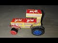 How To Make A Match Box Tractor Mini Tractor DC Motor Tractor