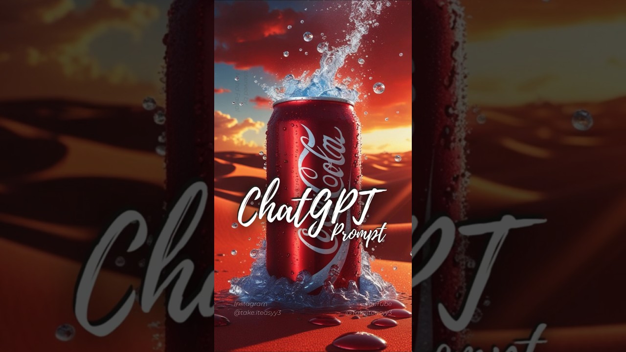 ChatGPT + Prompt = Soft Drink CGI Ad Campaign Ready | AI