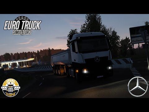 Relaxing evening drive | ETS2 1.40 | Grand Utopia | Mercedes Actros MP4 1845 | Montbois - Perignat