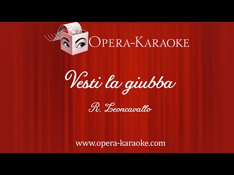 Vesti la giubba Karaoke Accompaniment