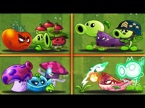 Random 4 Team Vine + Other Plants Battles - Who Will Win? - PvZ 2 Team Plants vs Team Plants
