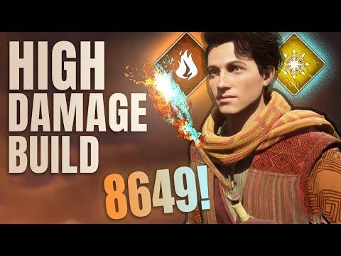 High Damage Hogwarts Legacy Build! Deadly FIRE & ICE Combo.